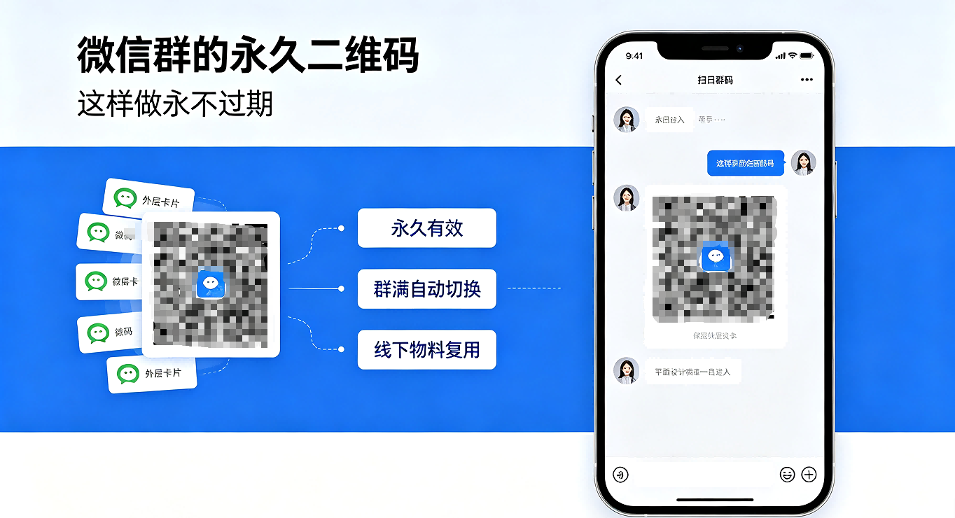 微信群永久二维码创建指南：实现永不过期的方法