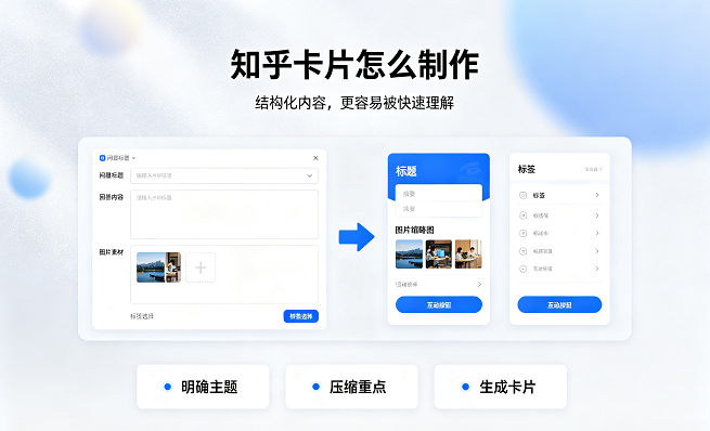 知乎卡片怎么制作?