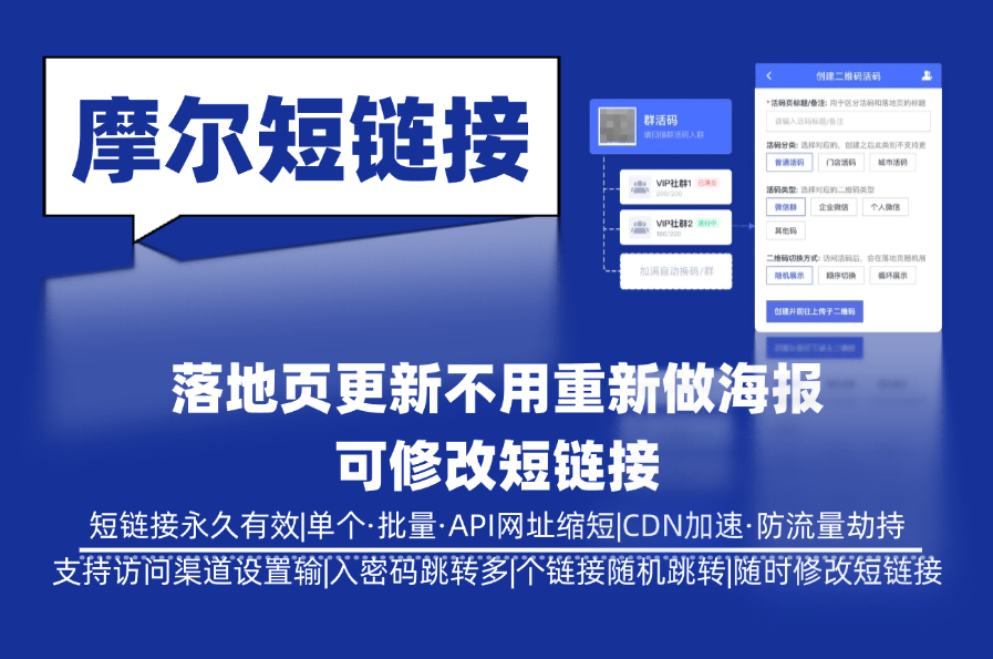 推广落地页更新，不用重新做海报！可修改短链接技巧