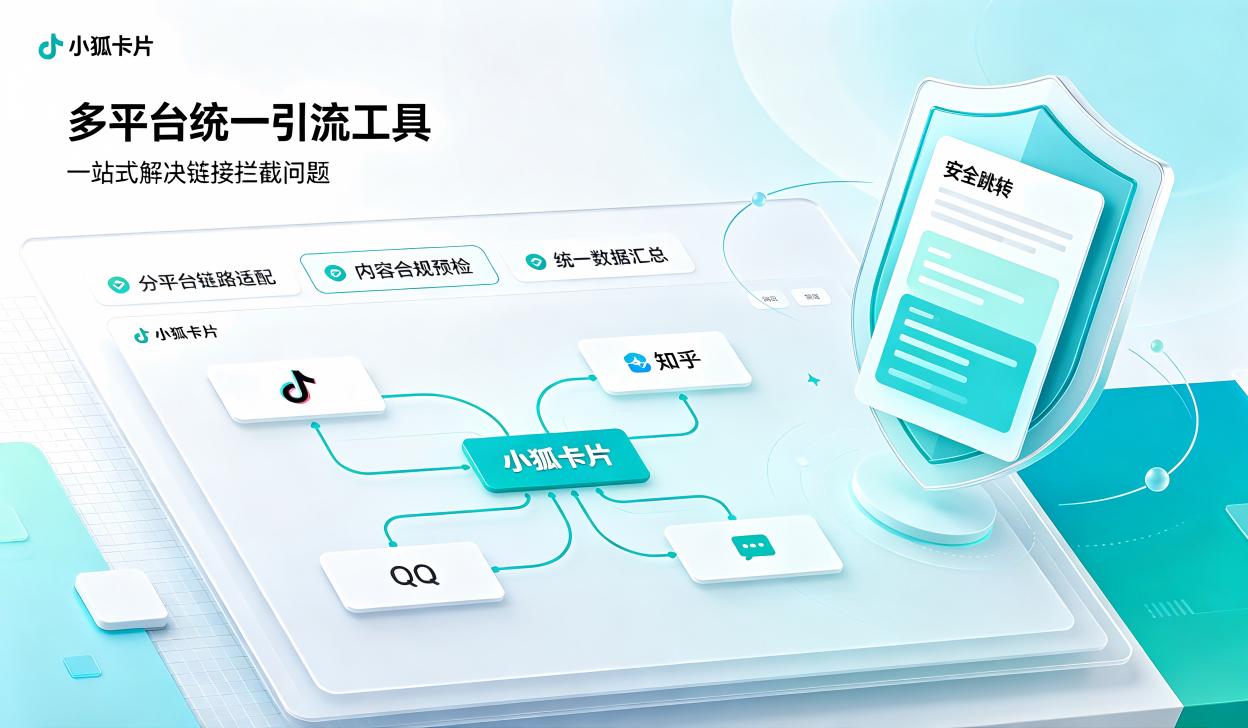 多平台统一引流工具：小狐卡片一站式解决链接拦截问题