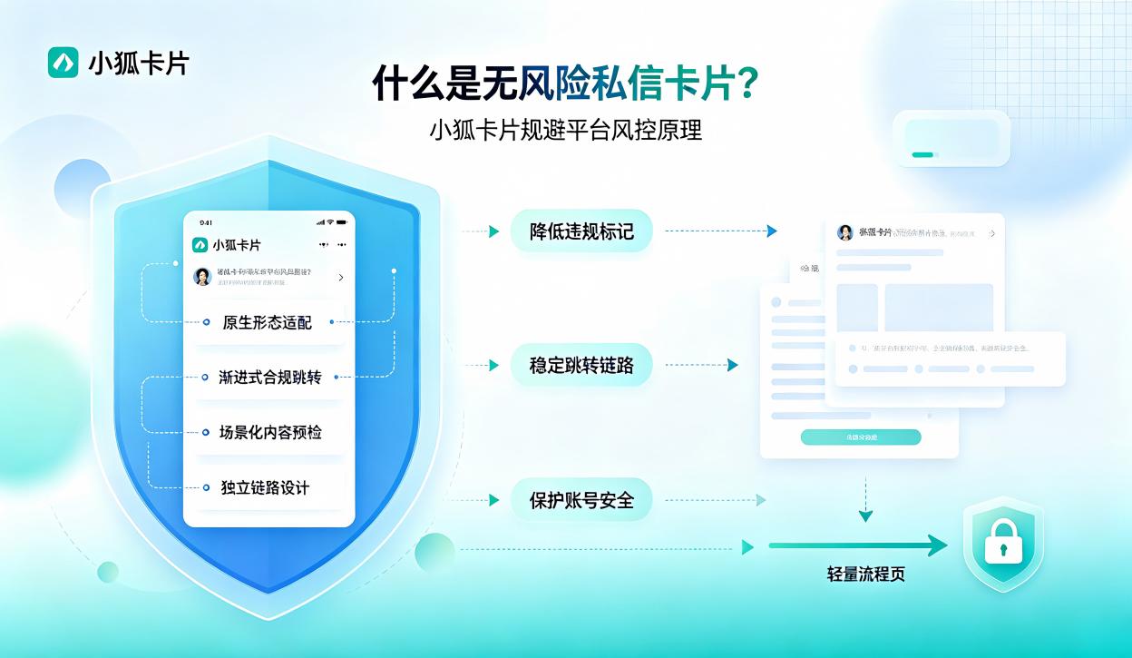 做私信引流总怕触发风控？拆解小狐卡片无风险私信的底层逻辑